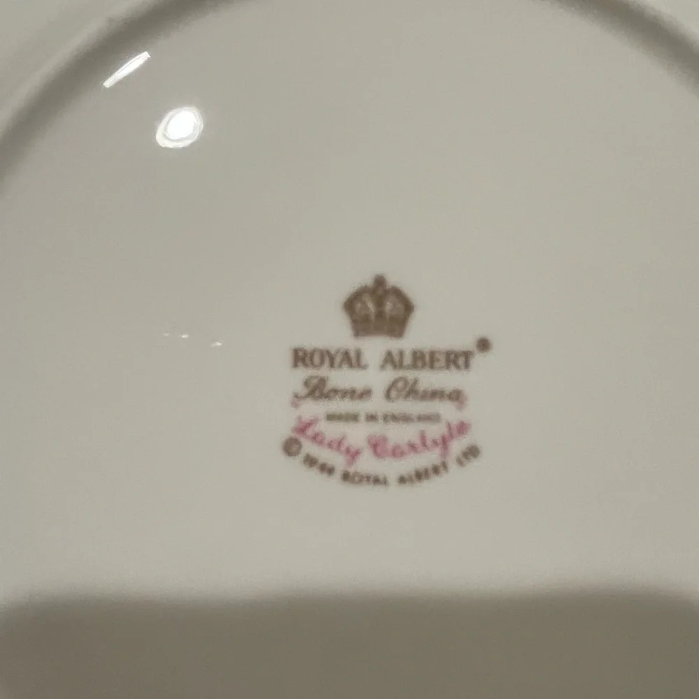 Royal Albert Lady Carlyle Bone China Floral Round Covered Butter Dish